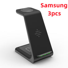 Load image into Gallery viewer, 3 In 1 Fast Charging Station Wireless Charger Stand Wireless Quick Charge Dock For Phone Holder