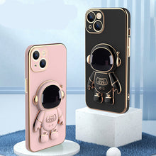 Load image into Gallery viewer, 3D Astronaut Phone Case Anti-Drop Electroplating Bracket