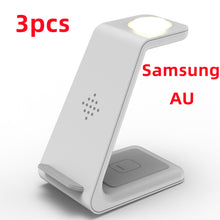Load image into Gallery viewer, 3 In 1 Fast Charging Station Wireless Charger Stand Wireless Quick Charge Dock For Phone Holder