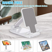 Load image into Gallery viewer, Cell Phone Stand Desktop Holder Tablet Stand Mount Mobile Phone Desktop Tablet Holder Table Cell Foldable Extend Support Desk Mobile Phone Holder Stand