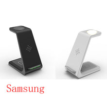 Load image into Gallery viewer, 3 In 1 Fast Charging Station Wireless Charger Stand Wireless Quick Charge Dock For Phone Holder