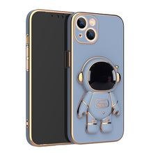Load image into Gallery viewer, 3D Astronaut Phone Case Anti-Drop Electroplating Bracket