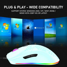 Load image into Gallery viewer, Gaming Mice Mouse 6400 DPI USB RGB Flowing Backlit Light Wired PC Laptop PS4 PS5 Random Color