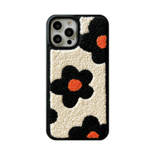 Load image into Gallery viewer, Plush Flowers Are Suitable For Ladies Autumn And Winter Mobile Phone Cases
