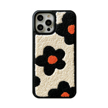 Load image into Gallery viewer, Plush Flowers Are Suitable For Ladies Autumn And Winter Mobile Phone Cases