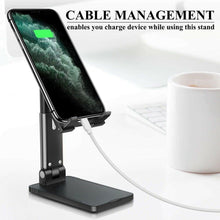 Load image into Gallery viewer, Cell Phone Stand Desktop Holder Tablet Stand Mount Mobile Phone Desktop Tablet Holder Table Cell Foldable Extend Support Desk Mobile Phone Holder Stand