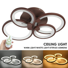 Load image into Gallery viewer, 4 Heads LED Ceiling Light Pendant Lamp Hallway Dimmable Remote Control Fixture