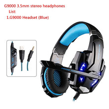 Load image into Gallery viewer, KOTION EACH G9000 3.5MM PS4 Game Gaming Headphone Headset Earphone Headband with Mic LED Light for Laptop Tablet Phone Headset
