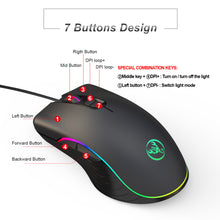 Load image into Gallery viewer, Glowing Gaming Mouse Gaming Wired Mouse
