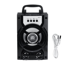 Load image into Gallery viewer, Portable bluetooth Subwoofer Speaker TF Card U Disk Music Player FM Radio Microphone for Meeting Dance Party Lecture
