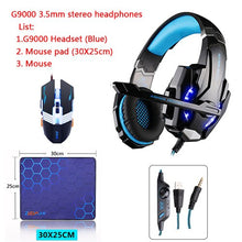 Load image into Gallery viewer, KOTION EACH G9000 3.5MM PS4 Game Gaming Headphone Headset Earphone Headband with Mic LED Light for Laptop Tablet Phone Headset
