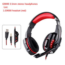 Load image into Gallery viewer, KOTION EACH G9000 3.5MM PS4 Game Gaming Headphone Headset Earphone Headband with Mic LED Light for Laptop Tablet Phone Headset
